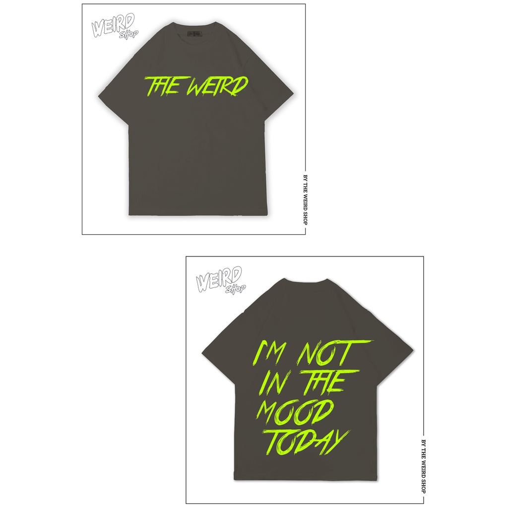 LOCAL BRAND Áo thun The Weird Phong Cách Unisex Form Rộng ATK590