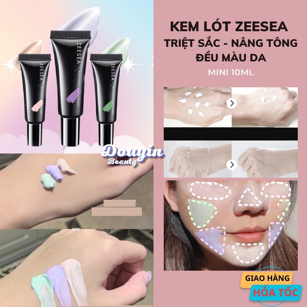 [Sẵn + Quà] Kem Lót Triệt Sắc Phục Hồi Da Kiềm Dầu Cấp Ẩm ZEESEA Multi Effect Repair Cream 10g PHA06 - Douyin Beauty
