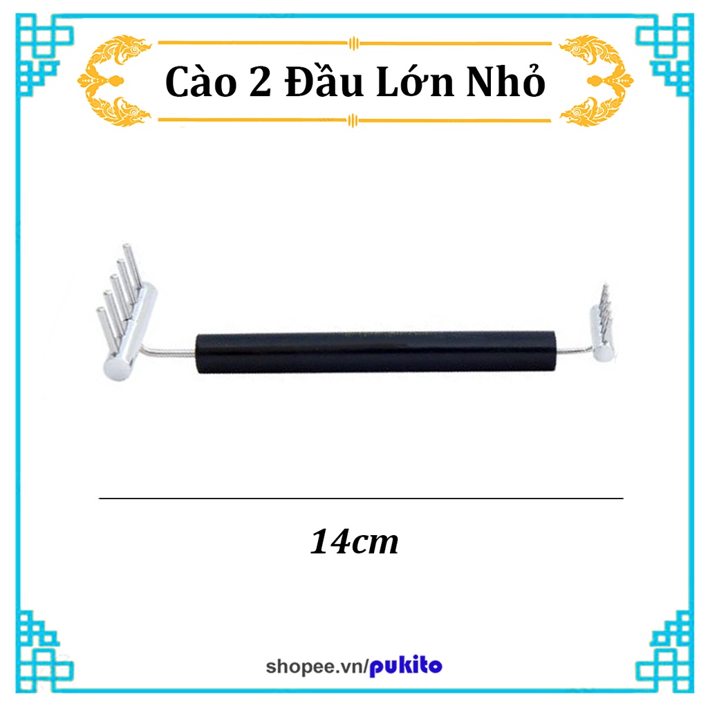 Dò Cào 2 Đầu Dụng Cụ Diện Chẩn ( Cào Nhỏ Dùng Trên Mặt Hạ Huyết Áp VIêm Xoang Cào Lớn Giảm Đau Đầu Rụng Tóc Tóc Bạc )