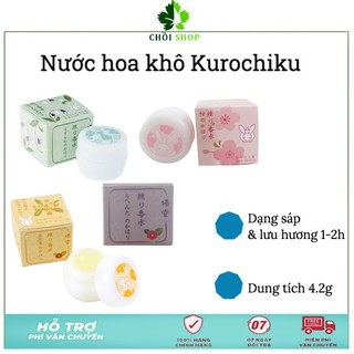 Nước hoa khô Kurochiku Nhật Bản 4.2g Hương Hoa anh đào, Hoa Oliu, Hoa linh lan, Lavender