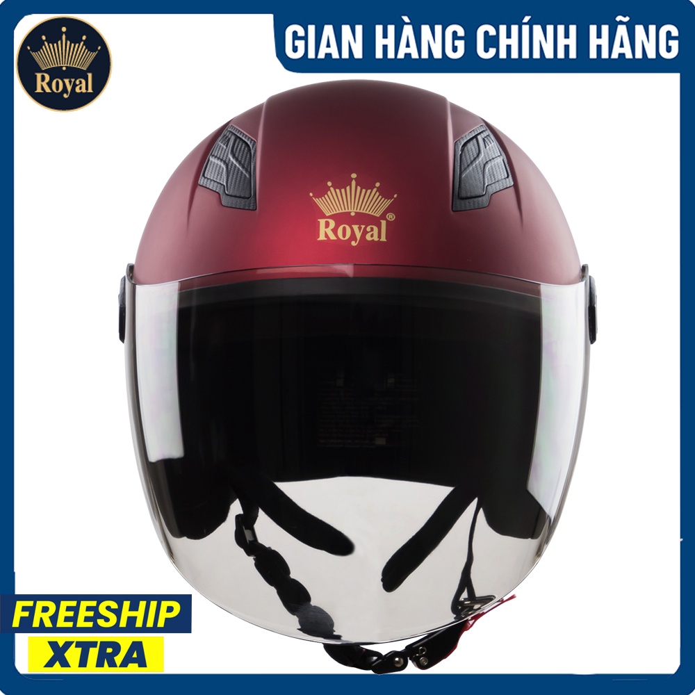 Nón bảo hiểm Royal M134D có kính, form nhỏ gọn, thời trang, phù hợp cho cả nam và nữ, bảo hành chính hãng 1 năm