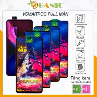 Kính Cường Lực Vsmart Joy 2 Plus full màn 9D cao cấp chống rơi vỡ độ bền cao tặng kèm khăn lau màn hình