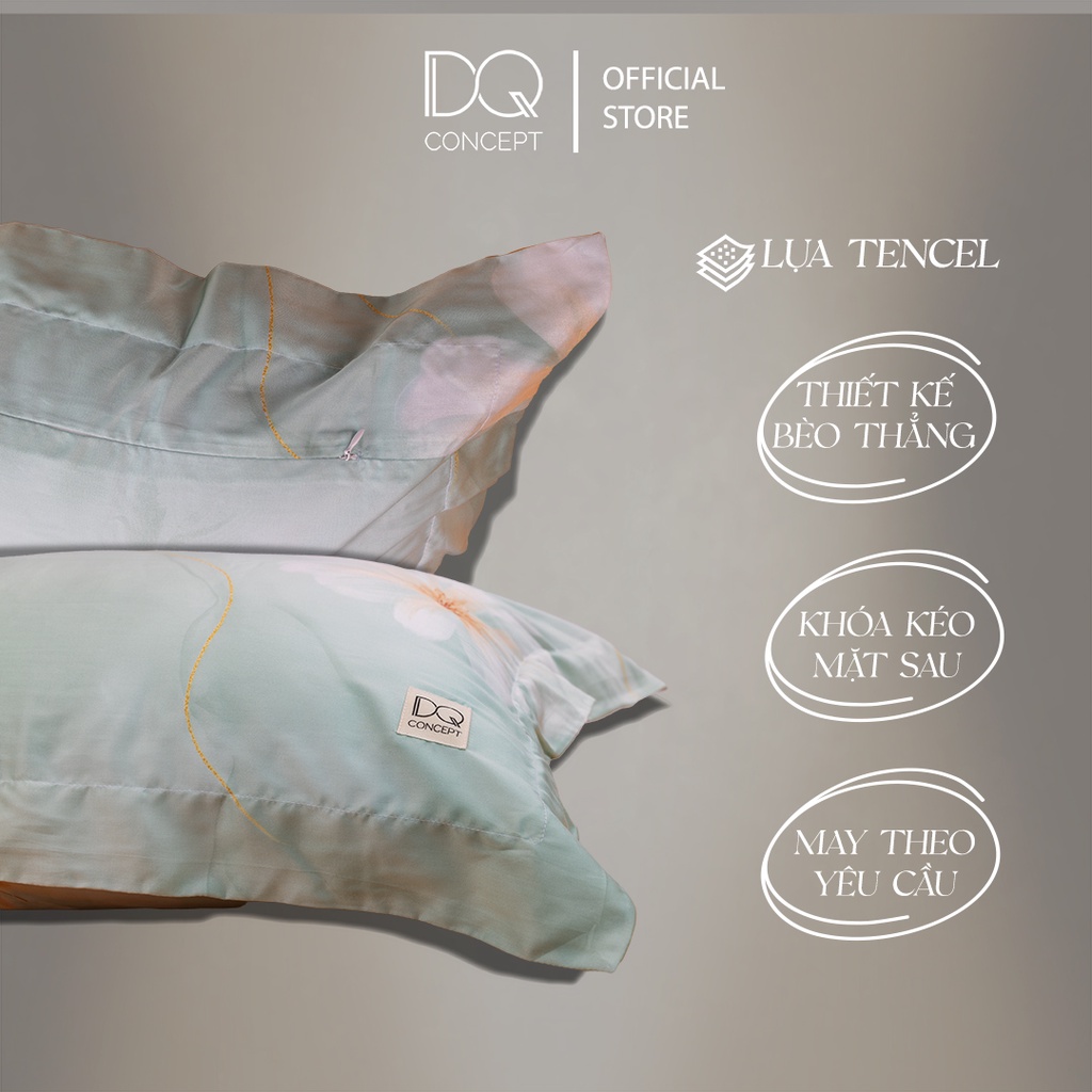 (SALE nhiều họa tiết) 2 VỎ GỐI LỤA TENCEL 60S KT50X70