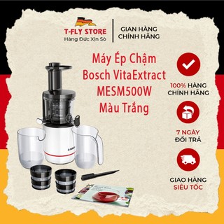 Máy ép chậm bosch vitaextract mesm500w trắng - hàng đức chính hãng