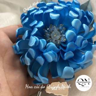 Hoa lụa cài áo hàng cao cấp - nơ cài áo handmade - quỳnh ninh