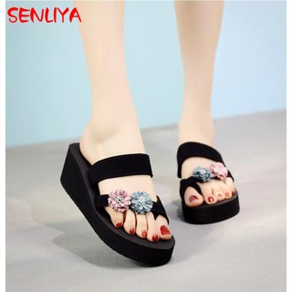 Giày Sandal Nữ Xỏ Ngón Hình Hoa Hướng Dương Thời Trang