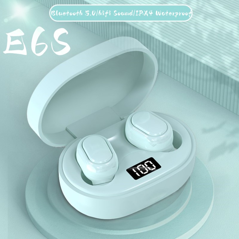 Tai Nghe Bluetooth Không Dây E6S TWS Kiểu Dáng Thể Thao Dùng Cho Xiaomi Huawei iPhone