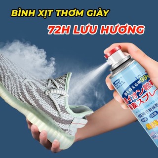 Bình Xịt Thơm Giày Dép, Khử Mùi Giày Dép Và Tất Chai Xịt Khử Hôi Chân Nano Bạc Giúp Hạn Chế Mồ Hôi Chân