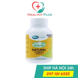 ✔️️️Natural Vitamin E 400 Mega We care - Enat 400