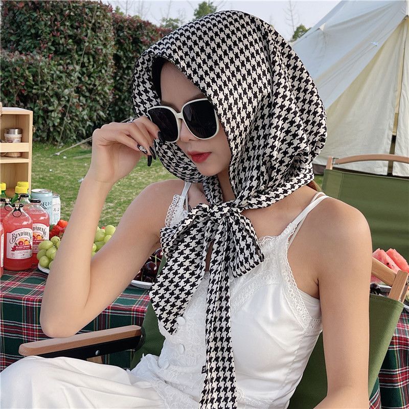 Phụ Kiện Đẹp Thời Trang] Mũ Chống Nắng Đa Chức Năng Bằng Lụa Mỏng Phong Cách Streamer