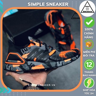 Giày Adidas Ultraboost 20 Chính Hãng 🔴SIMPLE SNEAKER🔴 Giày Chạy Bộ Gym Nam Ultra boost 20 Black Signal Orange [G57628]