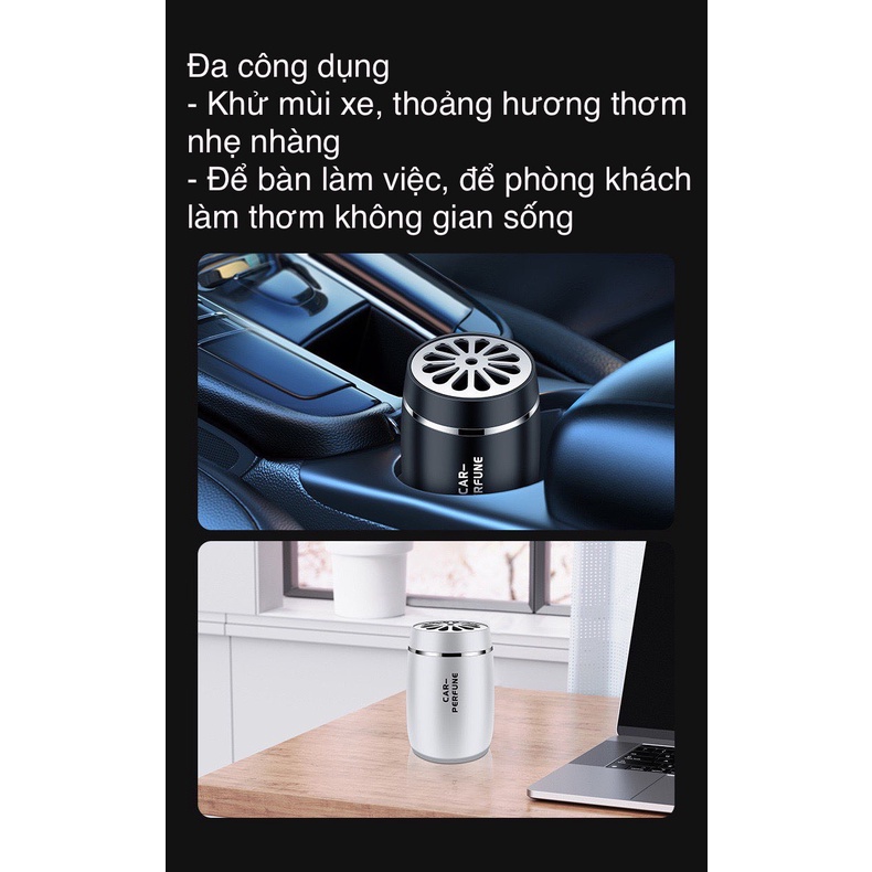 - HÀNG MỚI VỀ - Nước hoa xe hơi dạng sáp, kiểu dáng hình trụ đơn giản sang trọng, mùi hương nước hoa