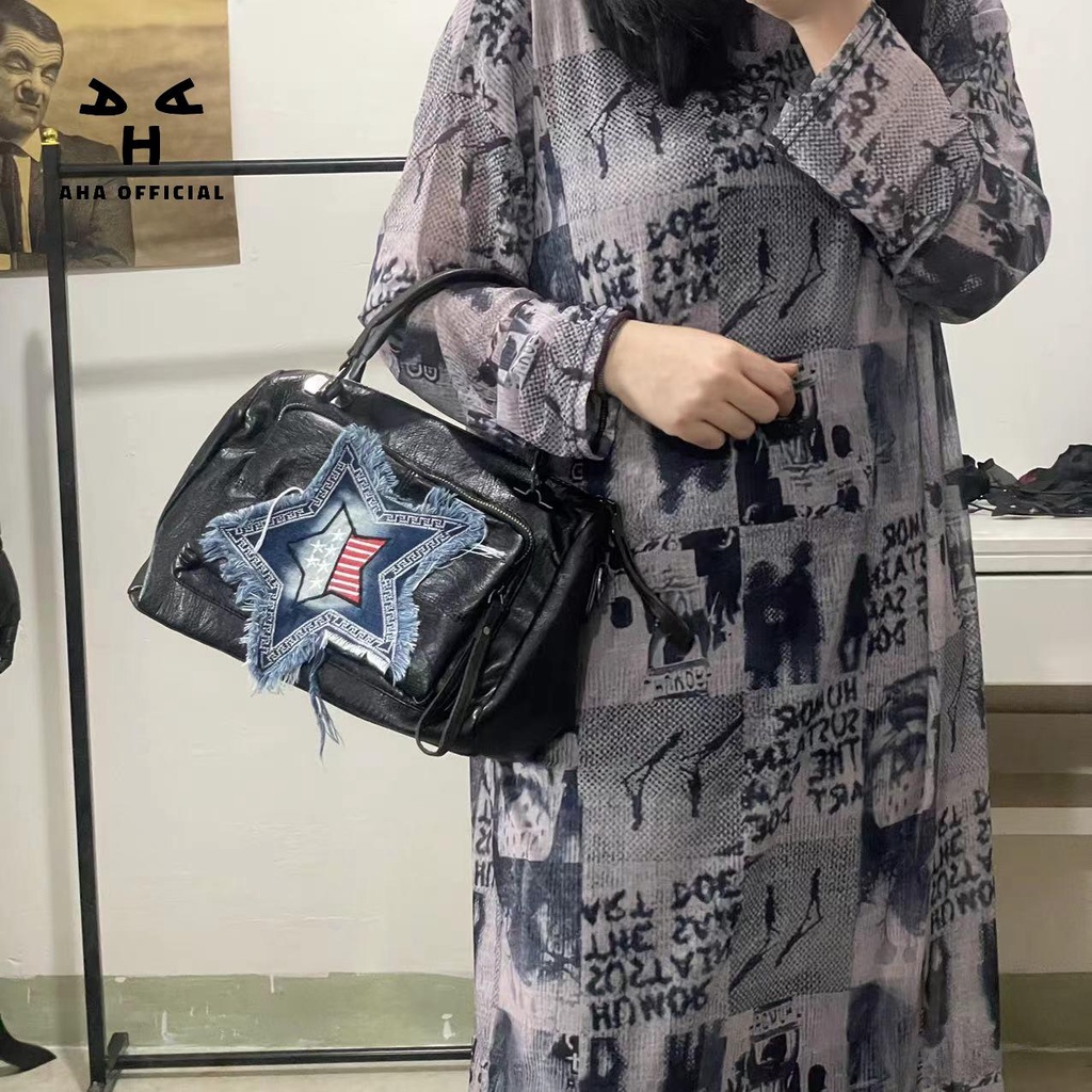 Túi Xách Nữ Đeo Chéo Cỡ Lớn Phong Cách Âu Mỹ