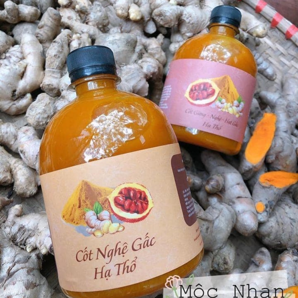 Cốt gừng nghệ hạ thổ sau sinh dưỡng da giảm mỡ Mộc Nhan - 500ml