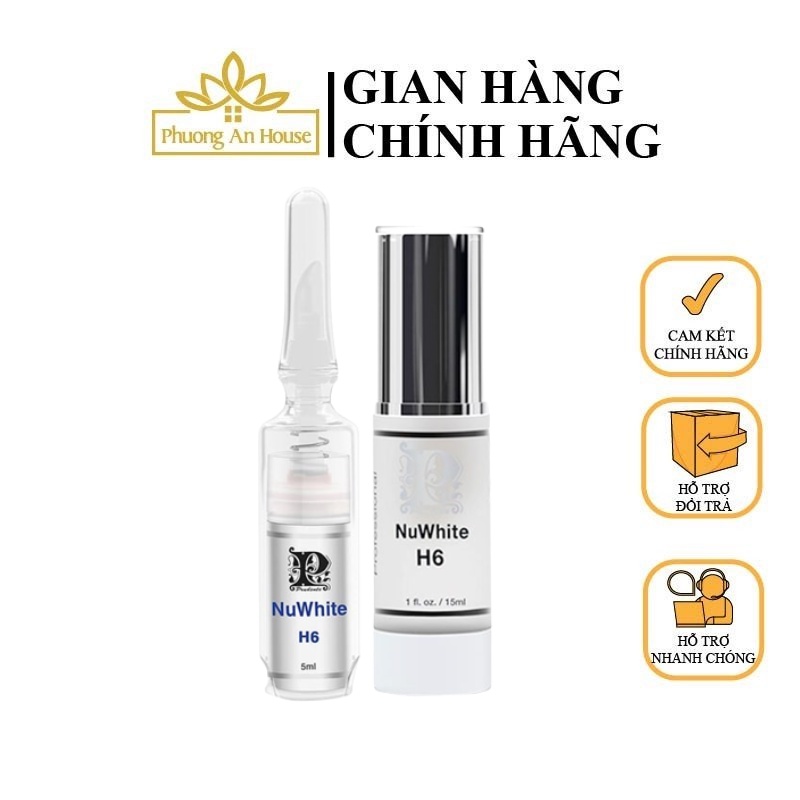 Kem H6 Nuwhite thâm nách, bẹn, mông Tem vàng 2 dung tích hàng chính hãng - PHUONGANHOUSE