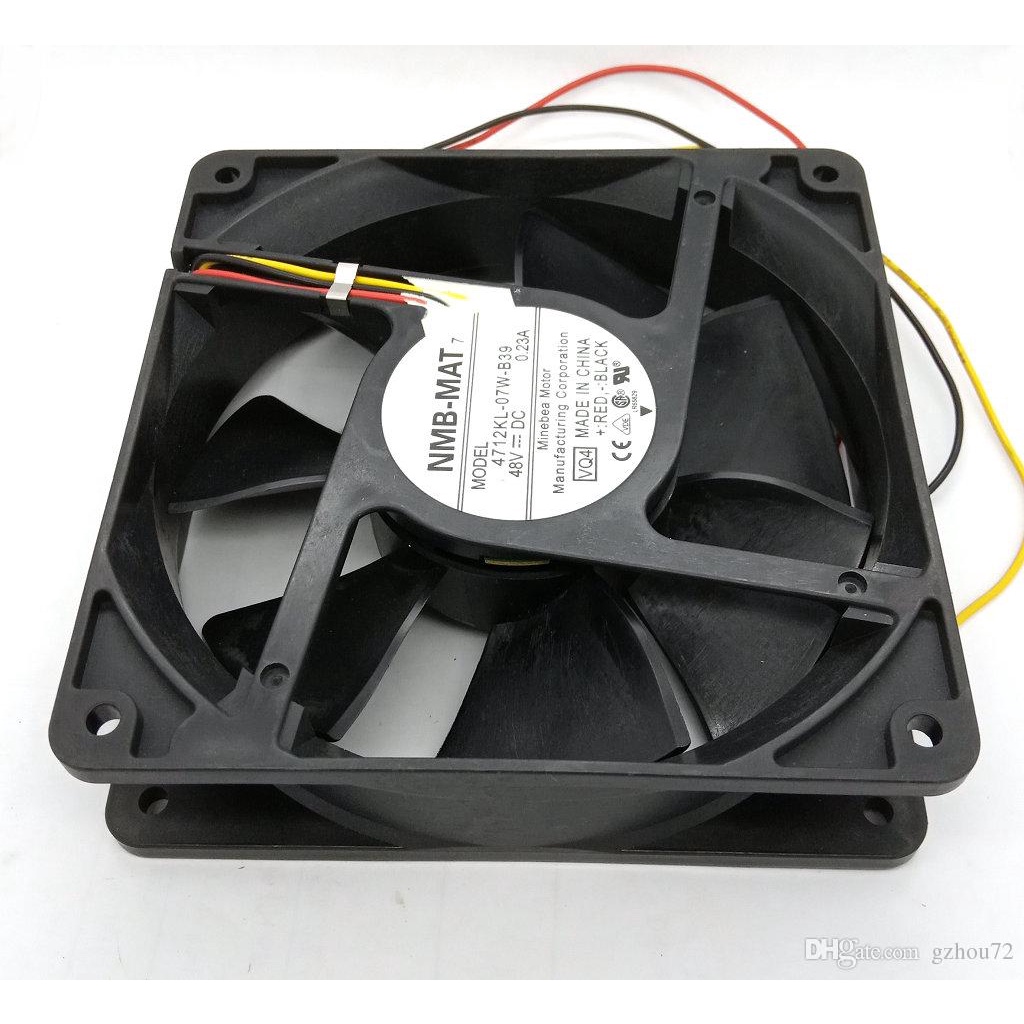 [Tháo máy mới 90%] Quạt tản nhiệt 48V 0.23A 12x12x3.2CM 2800RPM hãng NMB-MAT 4712KL-07W-B39 ShopLinhKienM2M