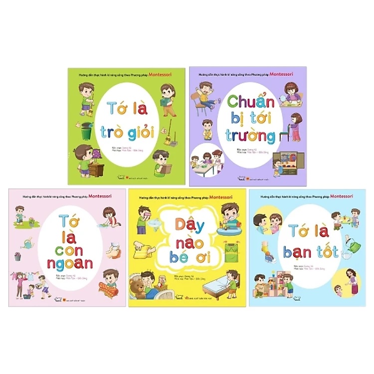 Sách - Combo Dạy bé theo phương pháp Montessori (5 cuốn)