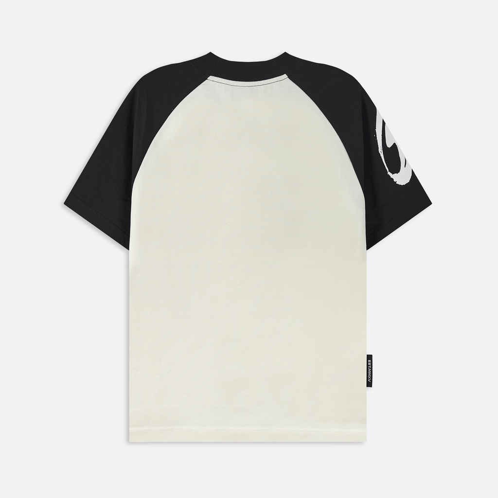 Áo thun NEEDS OF WISDOM Boxy Raglan Tee - Cream - Local Brand Chính Hãng