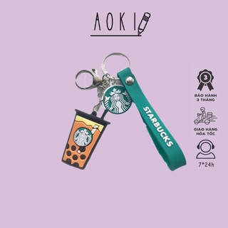 Star.bucks Keychain Coffee Cup Keychains Pendant Food Drinks Play Milk Tea Drink Bottle Keyring Bag Pendant