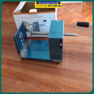 Dụng cụ gọt khoai tây lốc xoáy, máy cắt khoai tây lốc xoáy+ 2 lưỡi dao, máy cắt lốc xoáy vỏ inox siêu bền