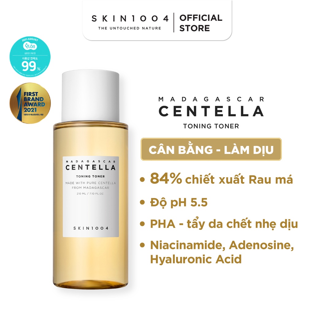 Nước hoa hồng Skin1004 Madagascar Centella Toning Toner 210ML