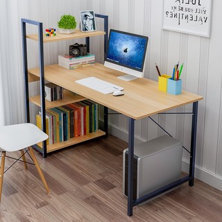 Bàn làm việc, bàn máy tính kèm kệ sách tiện dụng gm12