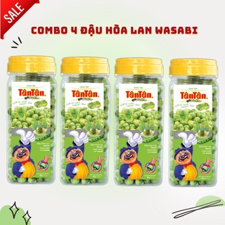 Combo 4 hũ đậu hà lan tân tân vị mù tạt wasabi hũ 190g