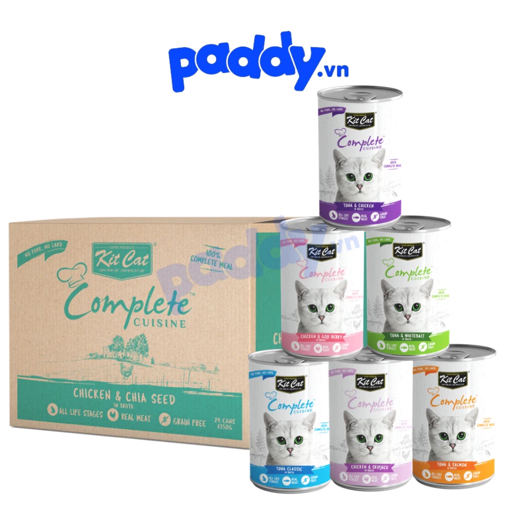 Pate Mèo Kit Cat Complete Cuisine (Lon 150g)