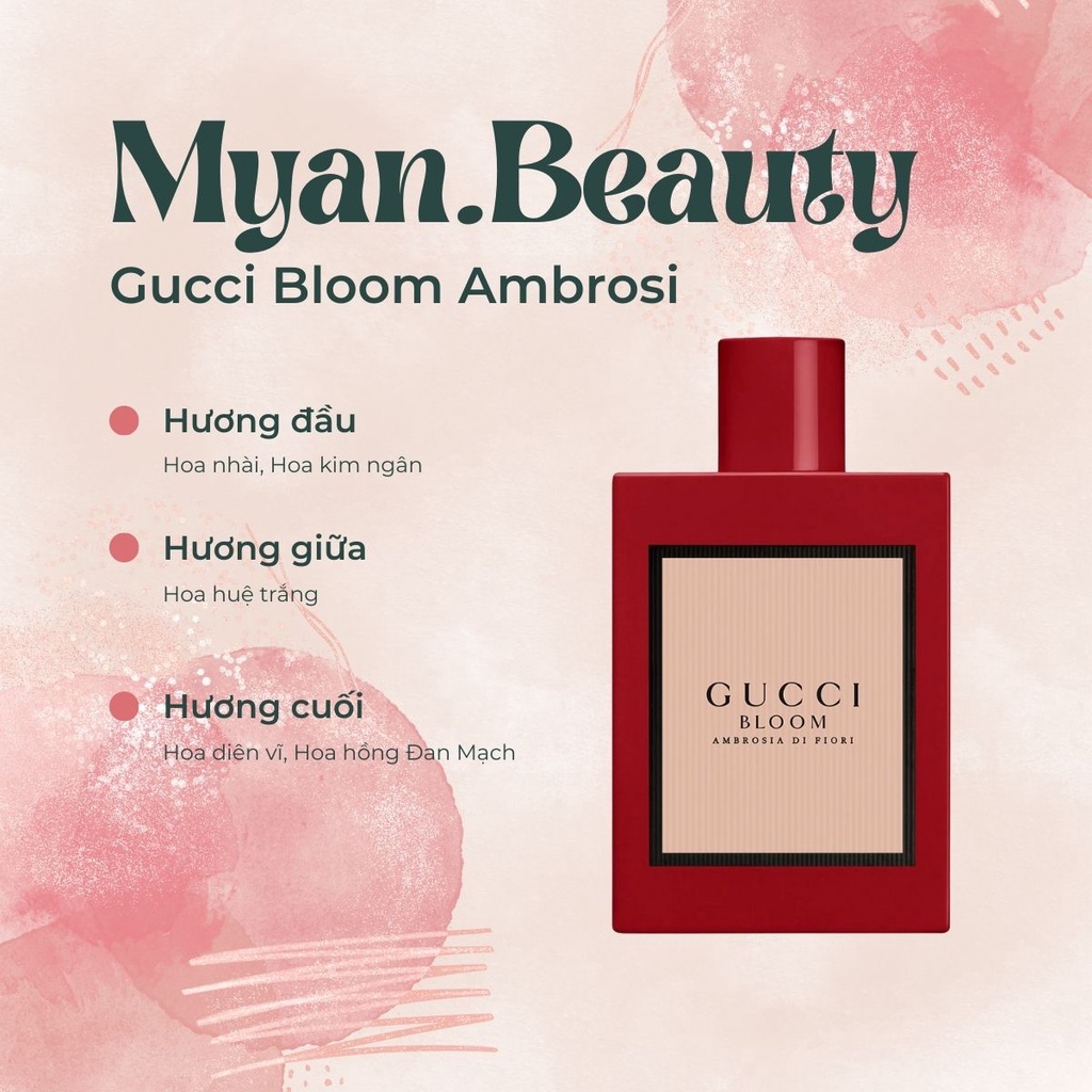 Nước hoa Nữ Bloom Hồng For Women EDP Dung Tích 100ml - Dầu thơm nữ hương thơm tinh tế quyến rũ