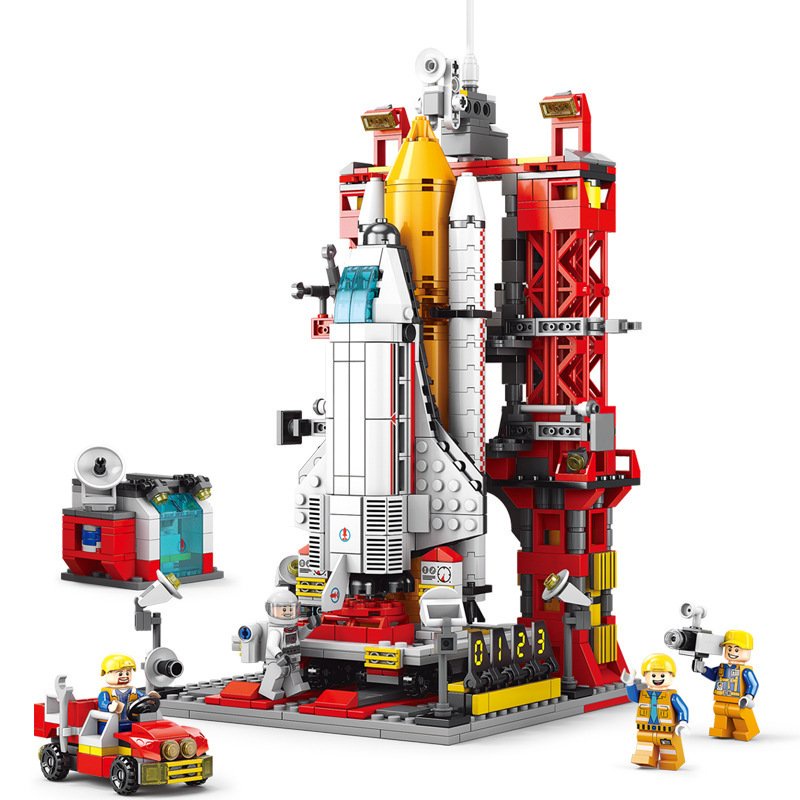 Đồ chơi lắp ráp Tàu Vũ Trụ TVT 1083, bộ lắp ráp xếp hình phi thuyền không gian đồ chơi cho bé