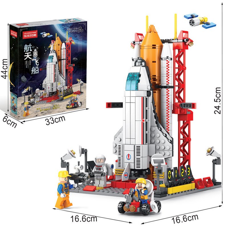 Đồ chơi lắp ráp Tàu Vũ Trụ TVT 1083, bộ lắp ráp xếp hình phi thuyền không gian đồ chơi cho bé