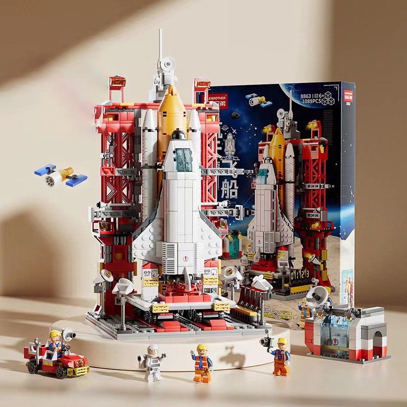 Đồ chơi lắp ráp Tàu Vũ Trụ TVT 1083, bộ lắp ráp xếp hình phi thuyền không gian đồ chơi cho bé