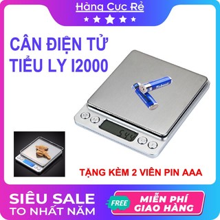 Cân tiểu ly điện tử , cân điện tử nhà bếp 3kg tặng kèm khay đựng đồ và 2 viên pin AAA New