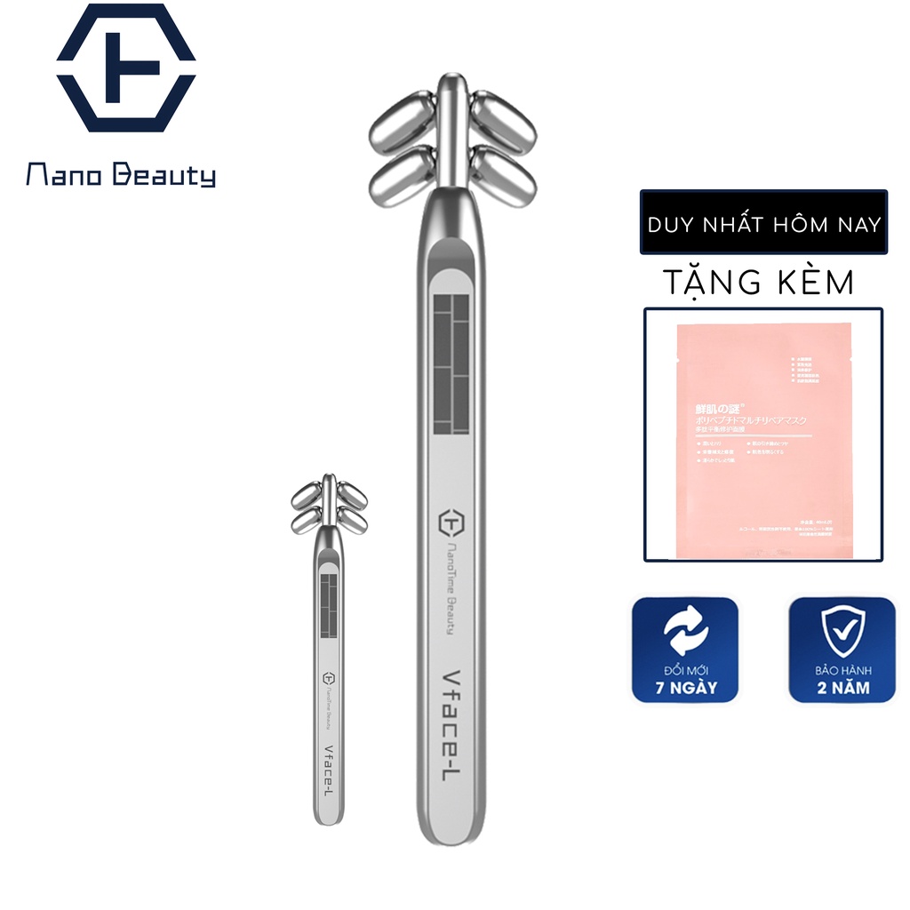 Máy massage nâng cơ tạo khuôn mặt Vline, công nghệ dòng điện sinh học vi điểm Nanotime F83 , F83L