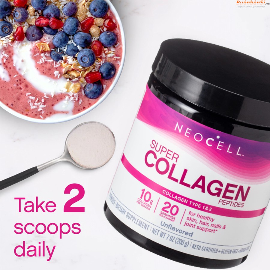 Collagen lựu neocell dạng nước 4000mg/ dạng bột 200g Healthy Care Extaste