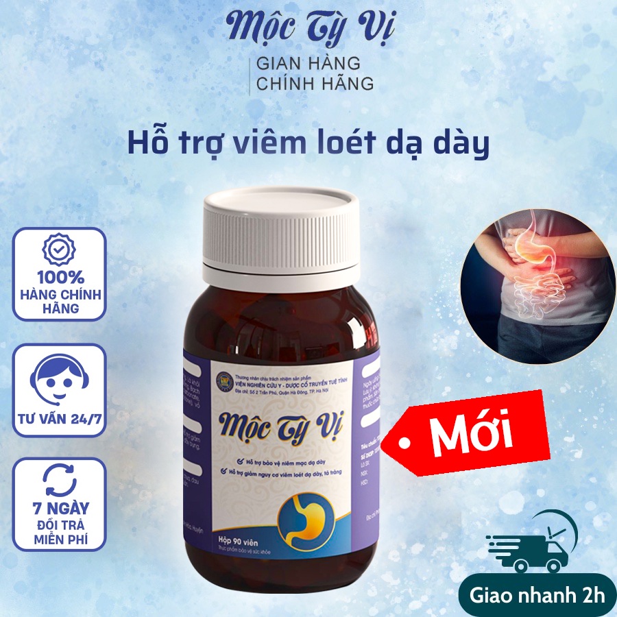 Dạ Dày Mộc Tỳ Vị - 1 Lọ 90 Viên - Hỗ Trợ Giảm Trào Ngược, Loét Dạ Dày