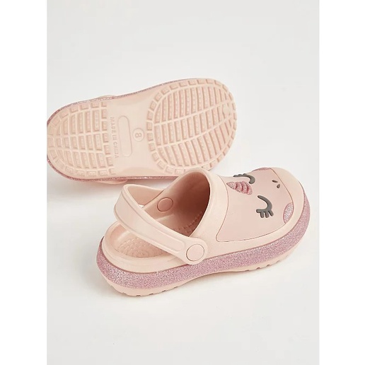 Dép sục sandal clog siêu nhẹ hồng unicorn/minnie trắng George _authentic UK