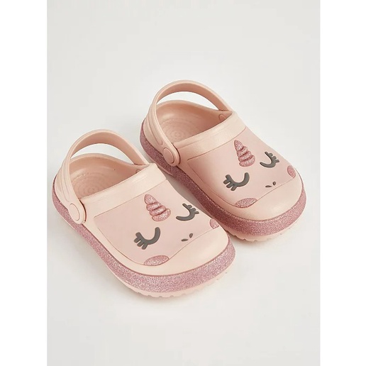 Dép sục sandal clog siêu nhẹ hồng unicorn/minnie trắng George _authentic UK