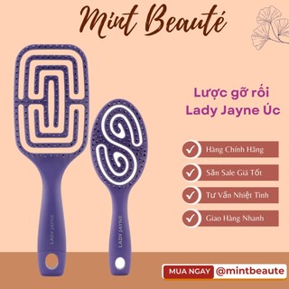 Lược gỡ rối lady jayne flexi-glide brush large của úc chính hãng