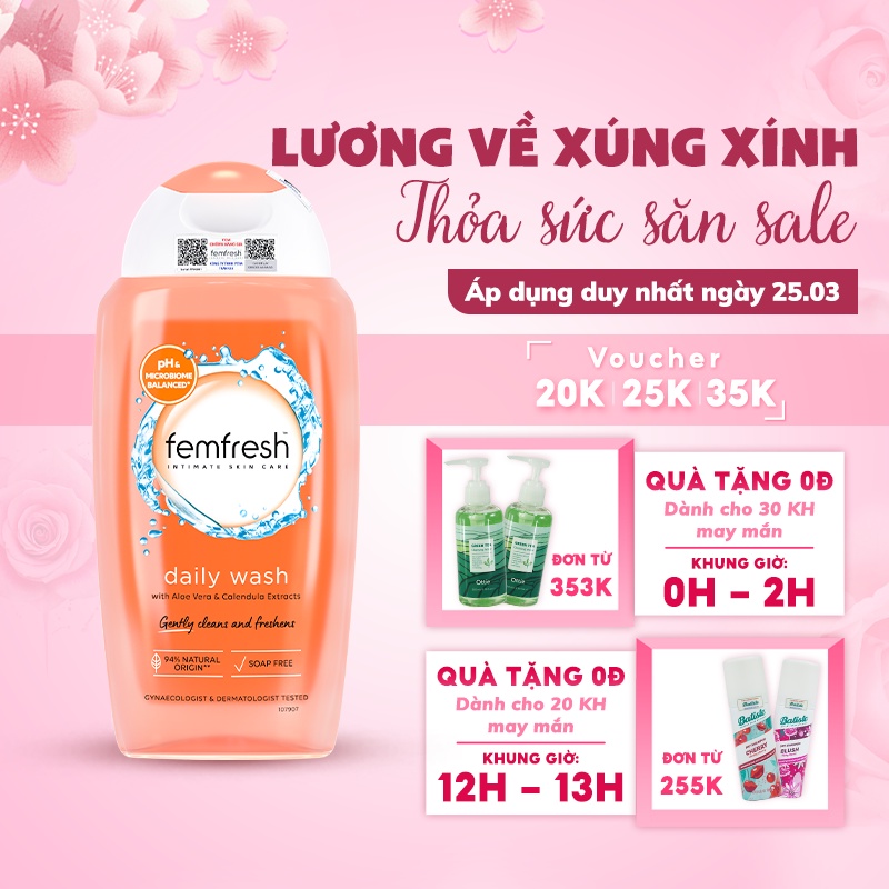 Dung Dịch Vệ Sinh Phụ Nữ Femfresh Daily Intimate Wash 250ml Anh Quốc