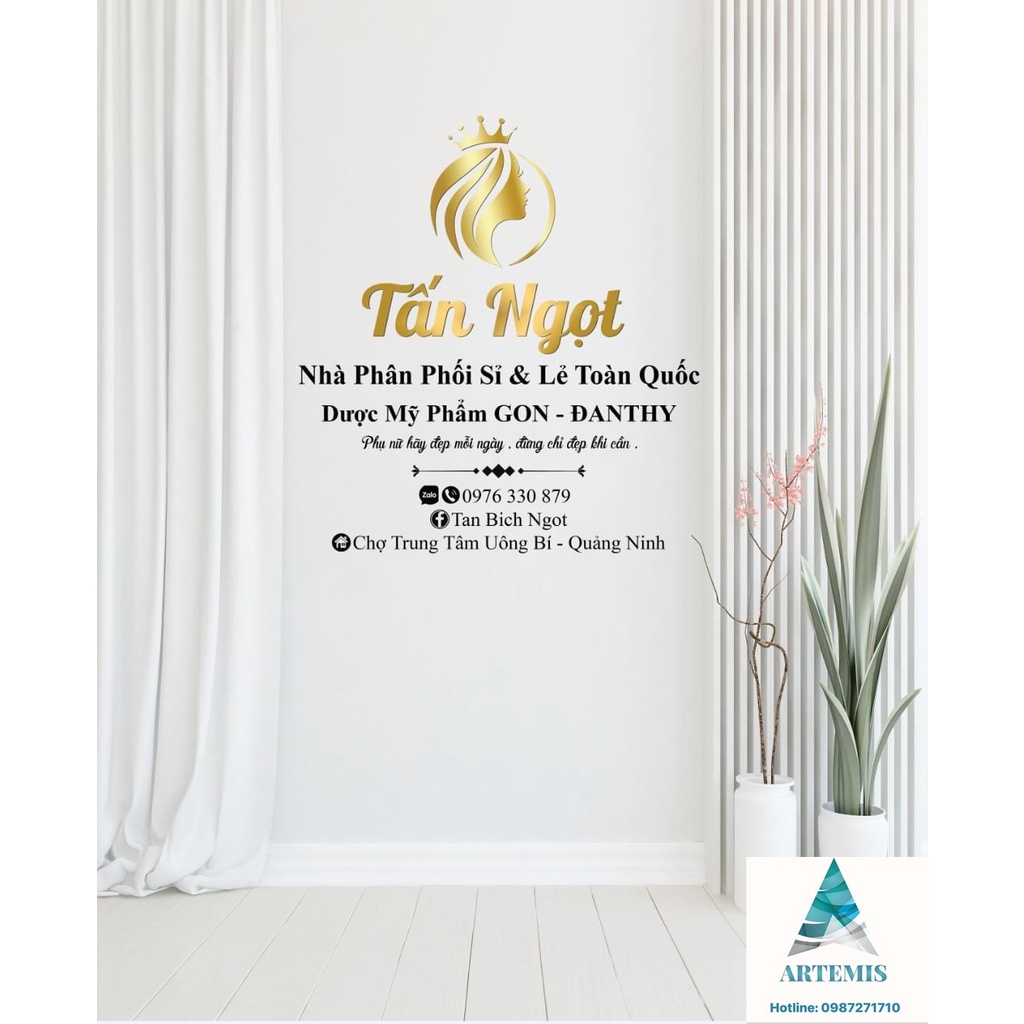 Tranh Phông Nền 3D LiveStream chụp ảnh đẹp Artemis.decor có in theo kích thước yêu cầu