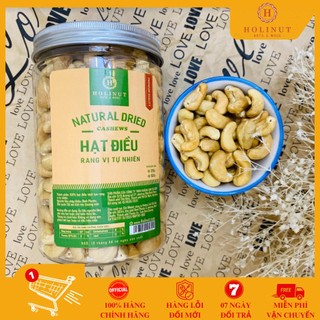 Hạt điều sấy nguyên vị - nguyên hạt thơm giòn béo, không vỏ lụa, đong gói 500g