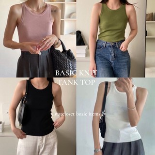 Basic knit tanktop - áo tanktop cổ tròn_a0860