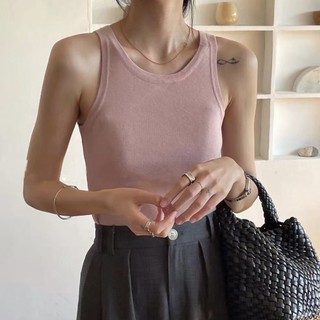 BASIC KNIT TANKTOP - Áo tanktop cổ tròn_A0860