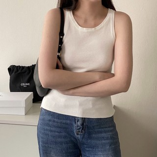 BASIC KNIT TANKTOP - Áo tanktop cổ tròn_A0860