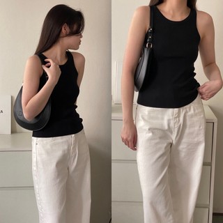 BASIC KNIT TANKTOP - Áo tanktop cổ tròn_A0860