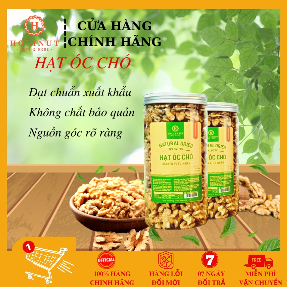 Hạt Óc Chó Vàng Tách Vỏ Mỹ / Chile 500gr - HOLINUT