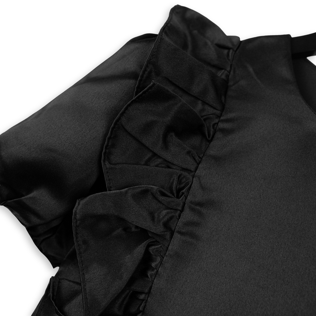 Váy babydoll Tafta Sweetie tay bồng tiểu thư Souris By G