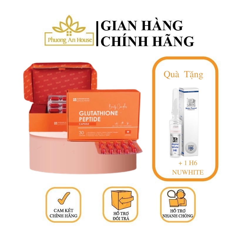 Viên uống trắng da Lucchini Glutathione Peptide Trắng da chỉ sau 1 liệu trình - PHUONGANHOUSE
