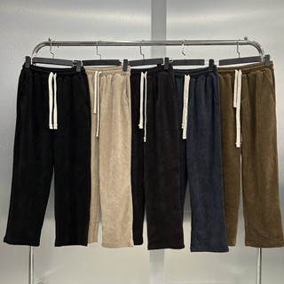 Quần dài dáng suông quần baggy chất nhung tăm co dãn kunshop unisex4